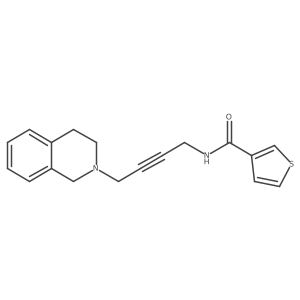 N-[4-(3,4-dihydro-1H-isoquinolin-2-yl)but-2-ynyl]thiophene-3-carboxamide Structure