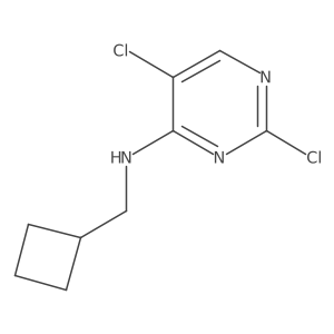 2,5-dichloro-N-(cyclobutylmethyl)pyrimidin-4-amine Structure