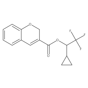 1-cyclopropyl-2,2,2-trifluoroethyl 2H-chromene-3-carboxylate Structure