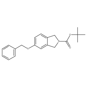 Tert-butyl 5-(benzylthio)isoindoline-2-carboxylate结构式