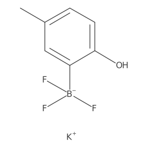 Potassium trifluoro(2-hydroxy-5-methylphenyl)borate结构式