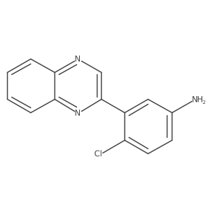4-Chloro-3-(2-quinoxalinyl)benzenamine结构式