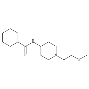 N-[1-(2-methoxyethyl)piperidin-4-yl]cyclohexanecarboxamide结构式