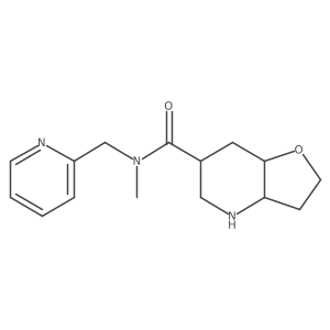 (3aR,6S,7aR)-N-methyl-N-(pyridin-2-ylmethyl)octahydrofuro[3,2-b]pyridine-6-carboxamide结构式