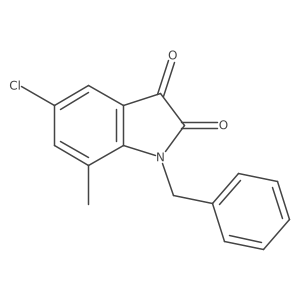 1-Benzyl-5-chloro-7-methylindole-2,3-dione Structure