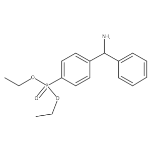 Diethyl 4-(amino(phenyl)methyl)phenylphosphonate Structure