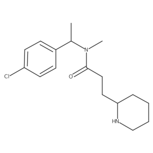 2-Piperidinepropanamide, N-[1-(4-chlorophenyl)ethyl]-N-methyl-结构式