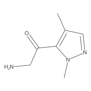 2-Amino-1-(1,4-dimethyl-1H-pyrazol-5-yl)ethan-1-one Structure