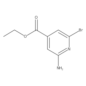 Ethyl 2-amino-6-bromoisonicotinate Structure