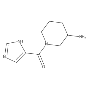 (3-aminopiperidin-1-yl)(1H-imidazol-5-yl)methanone结构式
