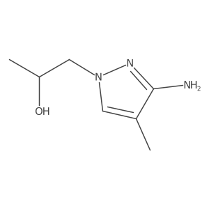 1-(3-amino-4-methyl-1H-pyrazol-1-yl)propan-2-ol Structure