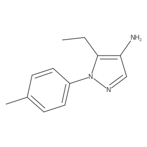 5-ethyl-1-(4-methylphenyl)-1H-pyrazol-4-amine结构式