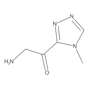 2-Amino-1-(4-methyl-4H-1,2,4-triazol-3-yl)ethan-1-one结构式
