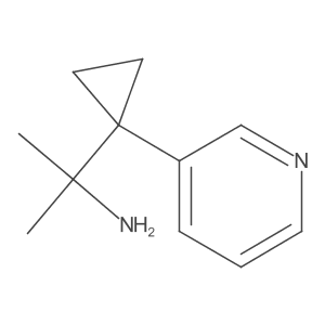 2-[1-(Pyridin-3-yl)cyclopropyl]propan-2-amine Structure