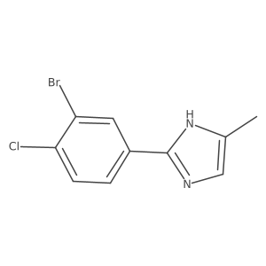 2-(3-Bromo-4-chlorophenyl)-5-methyl-1H-imidazole Structure