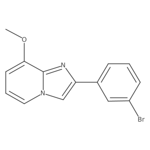 2-(3-Bromophenyl)-8-methoxyimidazo[1,2-a]pyridine结构式