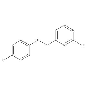 4-((4-Fluorophenoxy)methyl)-2-chloropyrimidine Structure