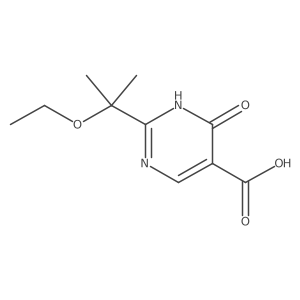 2-(2-Ethoxypropan-2-yl)-6-oxo-1,6-dihydropyrimidine-5-carboxylic acid结构式