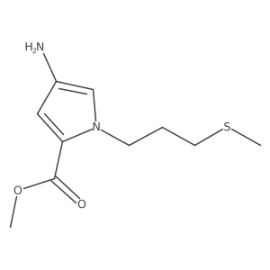 methyl 4-amino-1-[3-(methylsulfanyl)propyl]-1H-pyrrole-2-carboxylate Structure