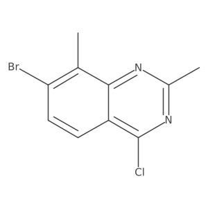 7-Bromo-4-chloro-2,8-dimethylquinazoline结构式