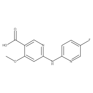 6-[(5-Fluoro-2-pyridinyl)amino]-4-methoxy-3-pyridinecarboxylic acid Structure
