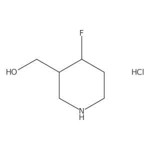 (4-Fluoro-3-piperidyl)methanol;hydrochloride Structure