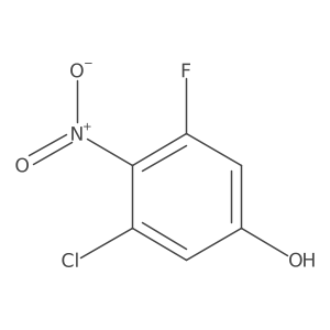 3-Chloro-5-fluoro-4-nitrophenol Structure