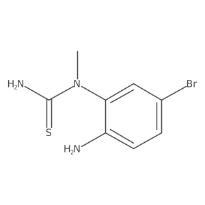 1-(2-Amino-5-bromophenyl)-1-methylthiourea结构式