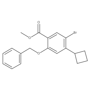 Methyl 2-(benzyloxy)-5-bromo-4-cyclobutylbenzoate Structure