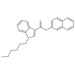 quinolin-7-yl1-(5-fluoropentyl)-1H-indole-3-carboxylate结构式