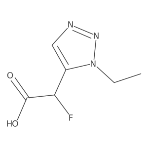 2-(1-Ethyl-1H-1,2,3-triazol-5-yl)-2-fluoroacetic acid Structure