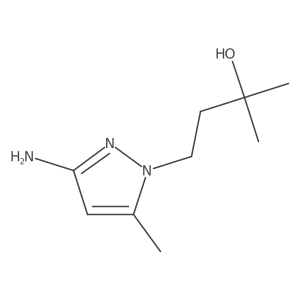 4-(3-Amino-5-methyl-1H-pyrazol-1-yl)-2-methylbutan-2-ol Structure