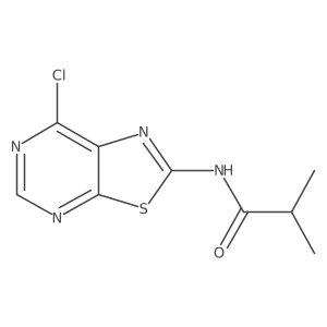 N-(7-Chlorothiazolo[5,4-d]pyrimidin-2-yl)isobutyramide结构式