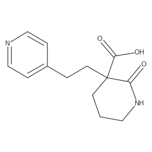 3-Piperidinecarboxylic acid,2-oxo-3-[2-(4-pyridinyl)ethyl]-结构式