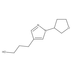 3-[1-(oxolan-3-yl)-1H-pyrazol-4-yl]propan-1-ol结构式