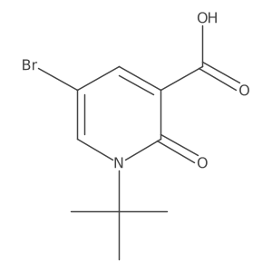 5-Bromo-1-tert-butyl-2-oxo-1,2-dihydropyridine-3-carboxylic acid结构式