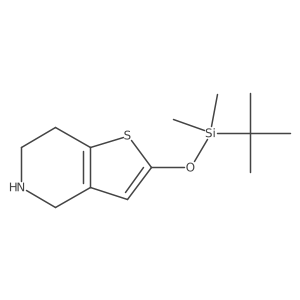 2-((tert-Butyldimethylsilyl)oxy)-4,5,6,7-tetrahydrothieno[3,2-c]pyridine结构式