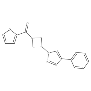 1-[1-(furan-2-carbonyl)azetidin-3-yl]-4-phenyl-1H-1,2,3-triazole结构式