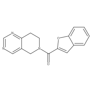 benzofuran-2-yl(7,8-dihydropyrido[4,3-d]pyrimidin-6(5H)-yl)methanone结构式