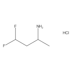 4,4-Difluorobutan-2-amine hydrochloride结构式