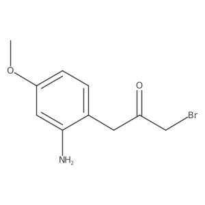 1-(2-Amino-4-methoxyphenyl)-3-bromopropan-2-one Structure