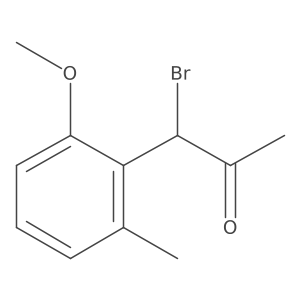 2-(1-Bromo-2-oxopropyl)-3-methylanisole Structure