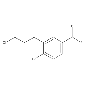 2-(3-Chloropropyl)-4-(difluoromethyl)phenol结构式