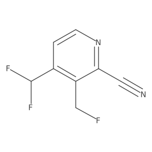 4-(Difluoromethyl)-3-(fluoromethyl)picolinonitrile结构式