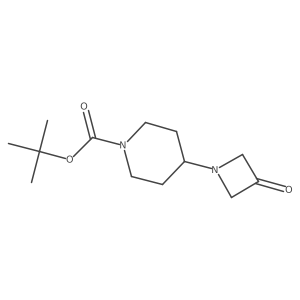 tert-Butyl4-(3-oxoazetidin-1-yl)piperidine-1-carboxylate结构式