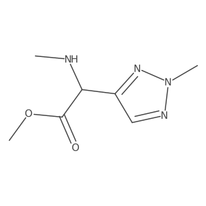methyl 2-(2-methyl-2H-1,2,3-triazol-4-yl)-2-(methylamino)acetate Structure