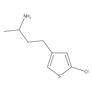 4-(5-Chlorothiophen-3-yl)butan-2-amine结构式