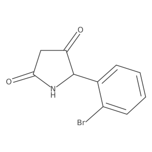 5-(2-Bromophenyl)pyrrolidine-2,4-dione Structure
