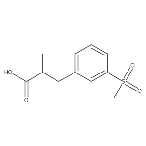 3-(3-Methanesulfonylphenyl)-2-methylpropanoic acid Structure