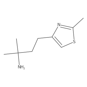 2-Methyl-4-(2-methyl-1,3-thiazol-4-yl)butan-2-amine Structure